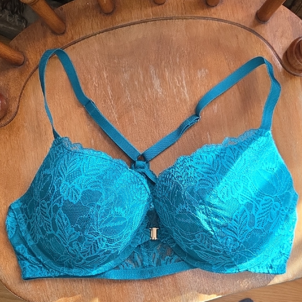 Auden Teal Lace Bra